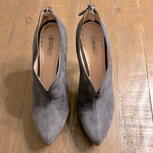 Miu Miu ankle gray booties sz 41 - sz 9.5